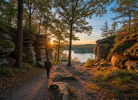 Rock Cut State Park Trail